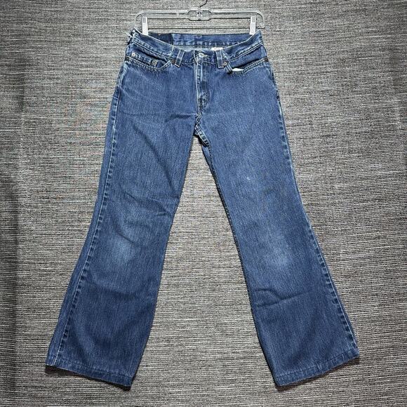Levi's Vintage Jeans 5 Jr. Blue Superlow Flared Leg - Women's 29x27 - Picture 1 of 16